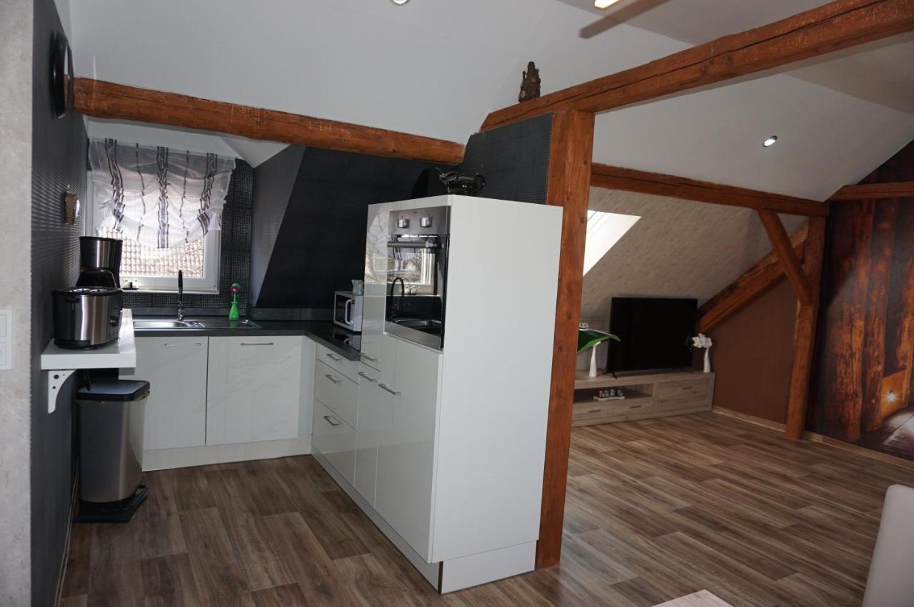 Aussergewoehnliche Dachgeschosswohnung Königslutter am Elm Exterior foto
